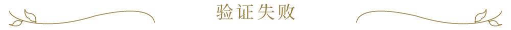 验证失败